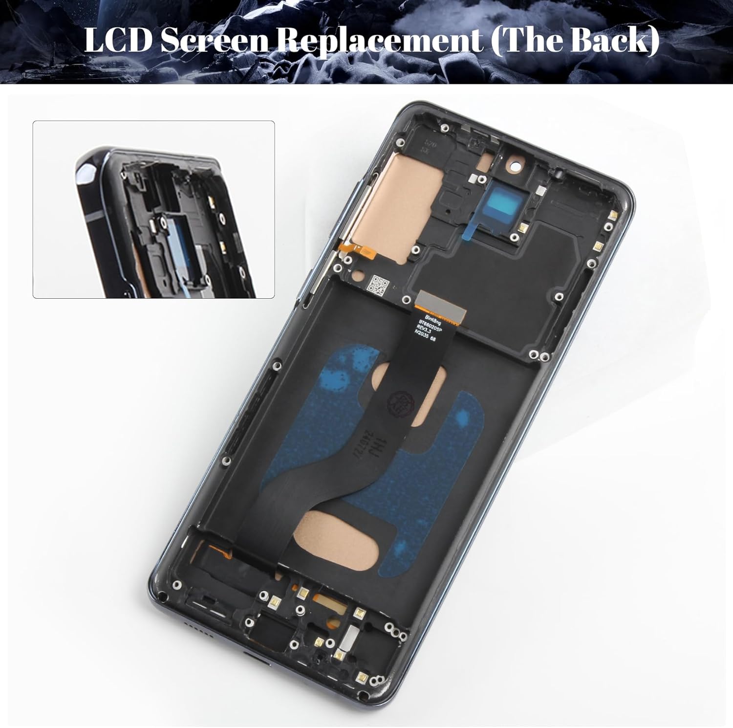 TFT for Samsung Galaxy S20 Plus 5G LCD Screen Replacement for Samsung S20  5G Display Digitizer for Galaxy SM-G985 SM-G986 SM-G986F SM-G986U Touch Screen Repair Kits(Black,with Frame)